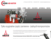 Tablet Screenshot of hydroairmotor.pl